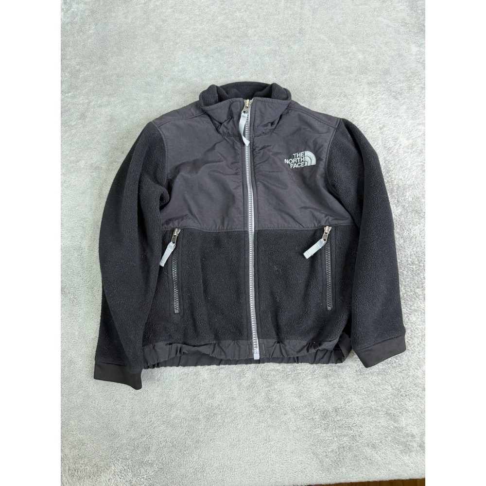 The North Face Denali Full Zip Fleece Jacket Boys Size XXS Black